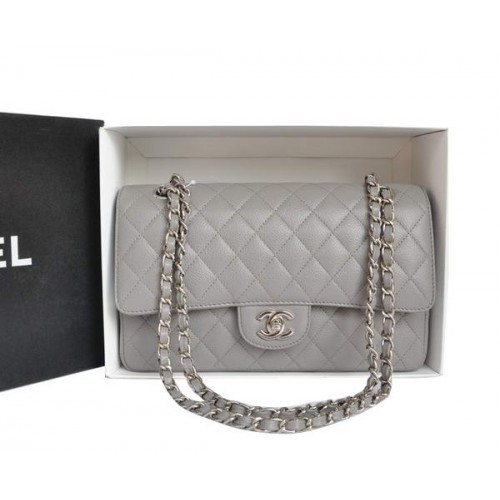 Chanel A1112 2.55 Serie Flap Bag Origineel Kaviaar Leer Grijs