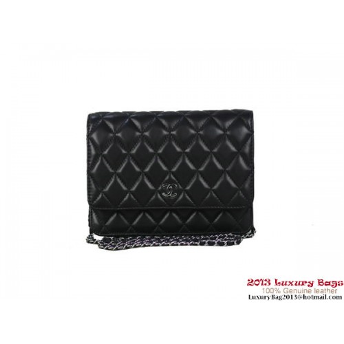 Chanel A33814 Originele Leren Mini Flap Bag Zwart