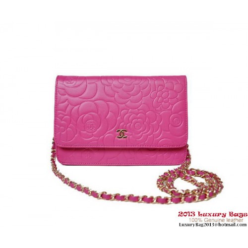 Chanel A47421 Rosé Lamsleren Mini Flap Bag Goud