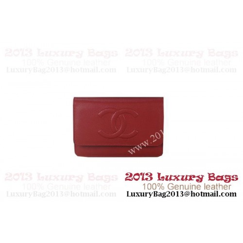 Chanel A48654 rode originele Cannage patronen lederen mini flap tas