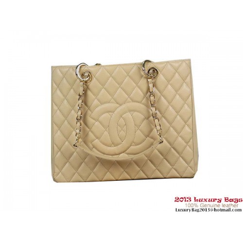 Chanel A50995 Apricot Original Cannage Leren Schoudertas Goud