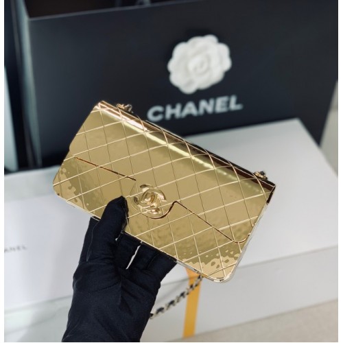 Chanel Box Schoudertas C5691 goud