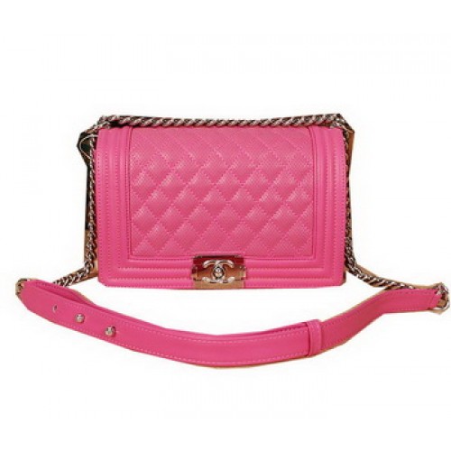 Chanel Boy Flap schoudertas origineel leer A6870 Rose