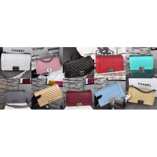 Chanel Boy Flap schoudertassen origineel leer A5708