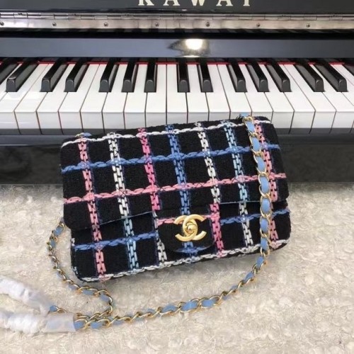 Chanel CLASSIC HANDTAS A01116 zwartgoud