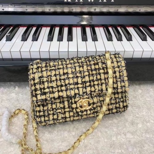 Chanel CLASSIC HANDTAS A01116 groengoud