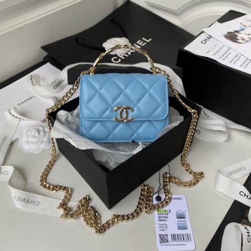 Chanel KOPPELING MET KETTING AP2758 blauw
