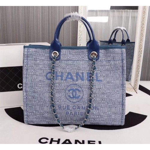Chanel Canvas Tote boodschappentas 8099 blauw