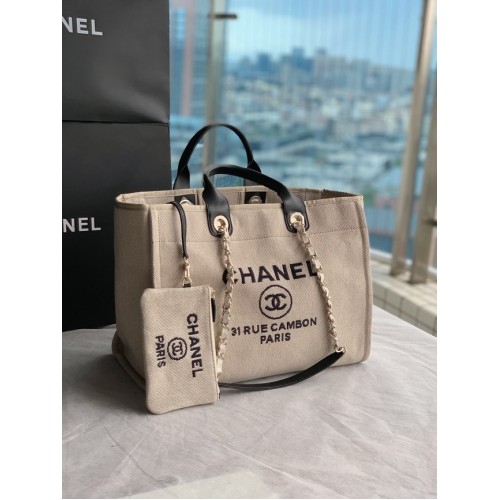 Chanel Canvas Tote Boodschappentas B66941 Beige