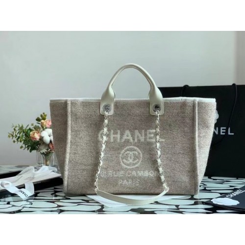 Chanel Canvas Tote Boodschappentas B66941 Crème