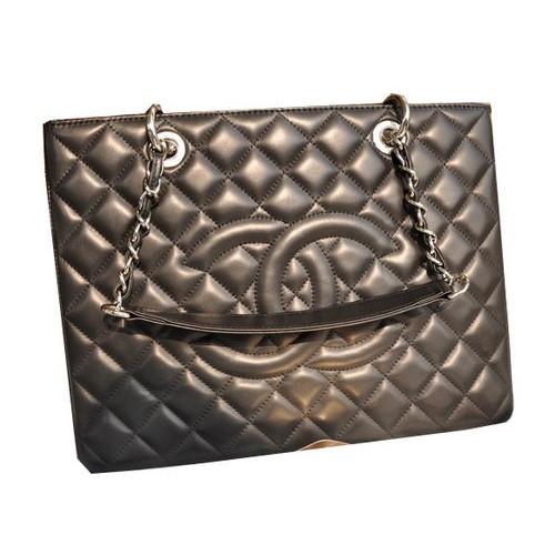 Chanel Classic Coco Bag Zwart GST Schapenleer A50995 Zilver