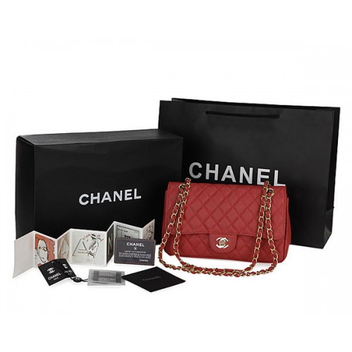 Chanel Klassieke Flap Bag Cannage Patroon CHA1113 Rood