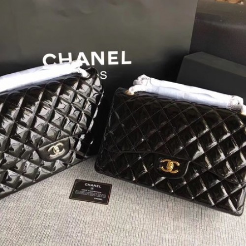 Chanel Klassieke Flap Bag Origineel Leer A1113 Zwart