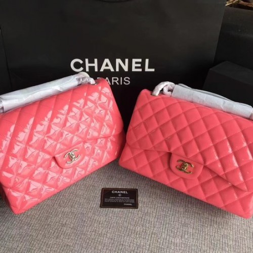 Chanel Klassieke Flap Bag Origineel Leer A1113 Roze