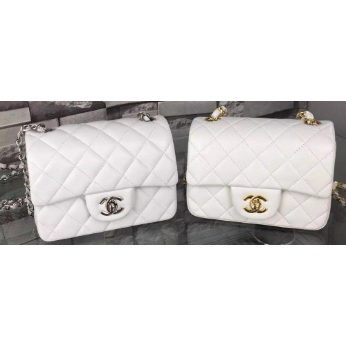 Chanel Klassieke Flap Bag Origineel Schapenleer A5171 Wit