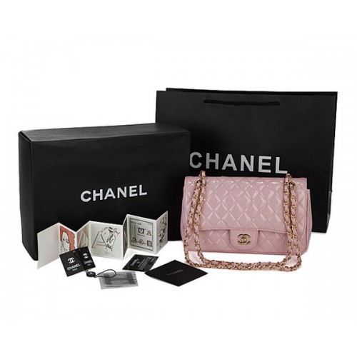 Chanel Klassieke Flap Bag Lakleer CHA1113 Roze
