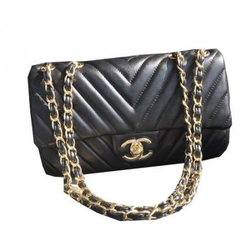 Chanel Klassieke Flap Bag Schapenleer A92516 Zwart