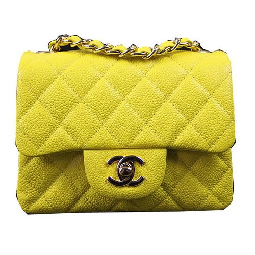 Chanel Classic MINI Flap Bag Citroen Cannage Patroon CF1115 Goud