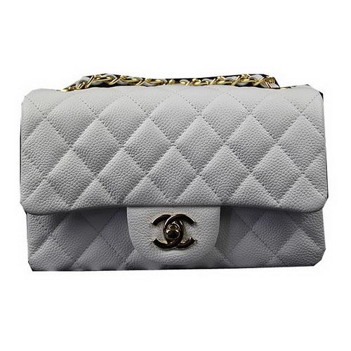 Chanel Classic MINI Flap Bag Wit Cannage Patroon CF1119 Goud