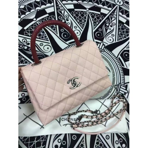 Chanel Classic Top Flap Bag Origineel Leer A98088 Roze