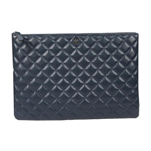 Chanel clutch origineel Cannage patroon leer A69254 A69253 Royal