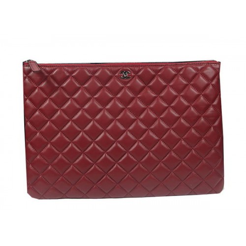 Chanel Clutch Bag Origineel Schapenleer A69254 A69253 Burgundy