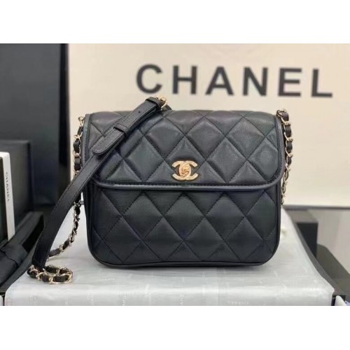 Chanel Cross-body Originele Leren Tas AS2447 Zwart