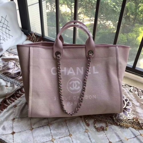 Chanel Deauville draagtas origineel canvas leer A68047-15