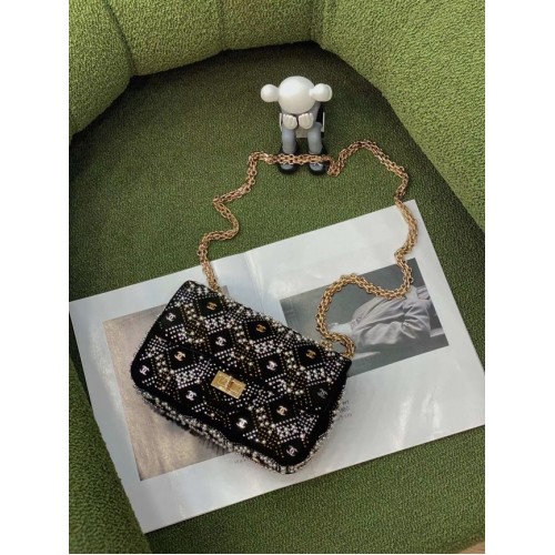 Chanel Flap Lambskin schoudertas AS2755 zwart