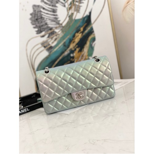 Chanel Flap Mirage schoudertas van lamsleer AS1112 hemelsblauw