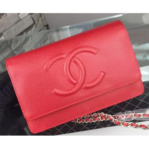 Chanel Flap Schoudertas Cannage Patroon A5373 Rood