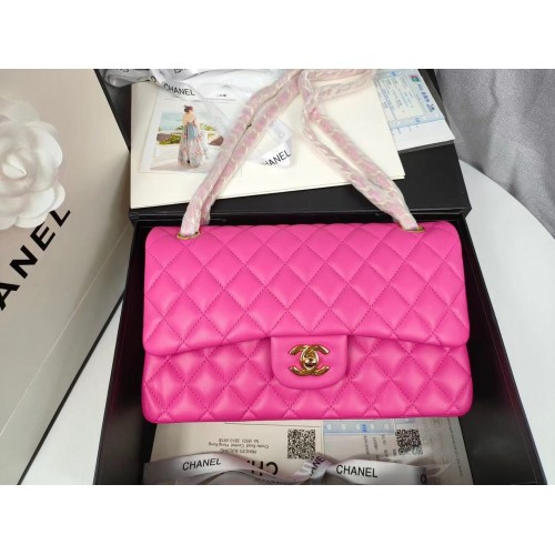 Chanel Flap Schoudertas Origineel Schapenleer A1112 Rose