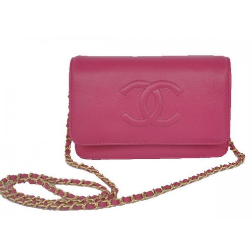 Chanel Flap schoudertas rosé kalfsleer CHA33817 goud