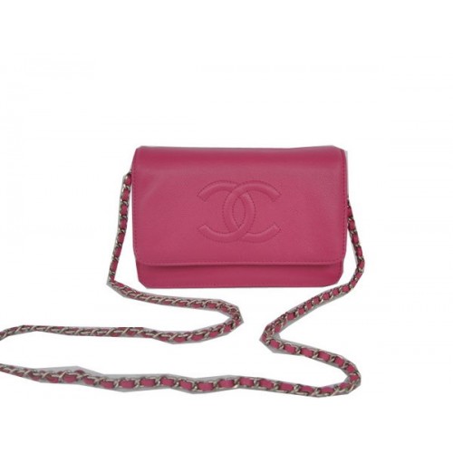 Chanel Flap Schoudertas Rose Kalfsleer CHA33818 Zilver