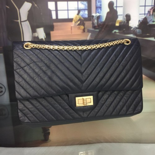 Chanel Flap Schoudertassen Zwart Origineel Kalfsleer CF227 Zilver
