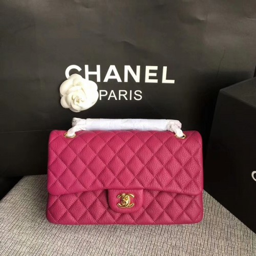 Chanel Flap Schoudertassen Origineel Hertenleer CF1112 Roze
