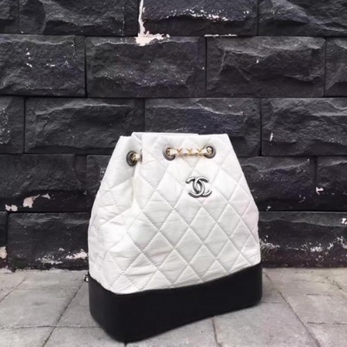 Chanel Hobo Tas Origineel Schapenleer A92994 Wit
