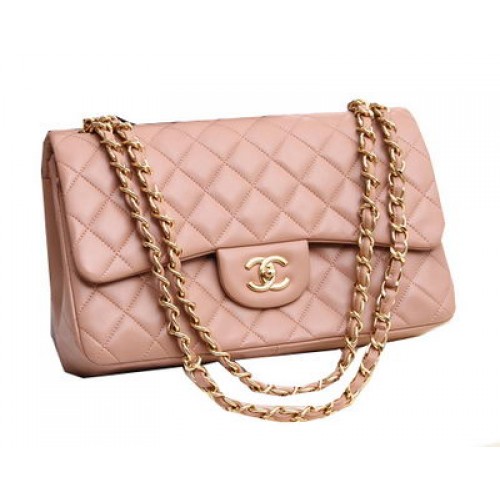 Chanel Jumbo Double Flaps Tassen Origineel Lamsleer A36097 Beige