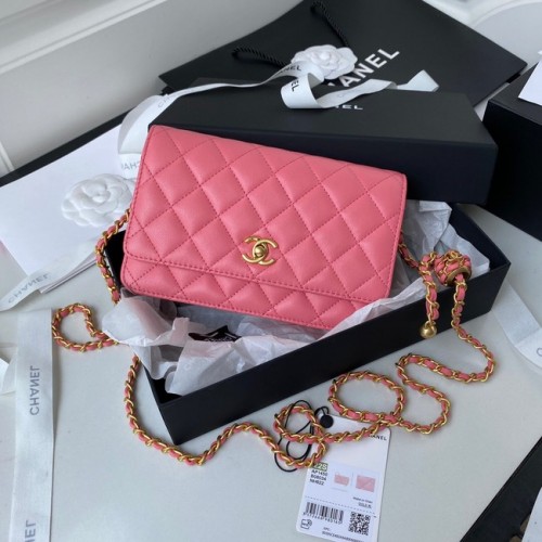 Chanel Lambskin Flap Schoudertas AP1450 roze