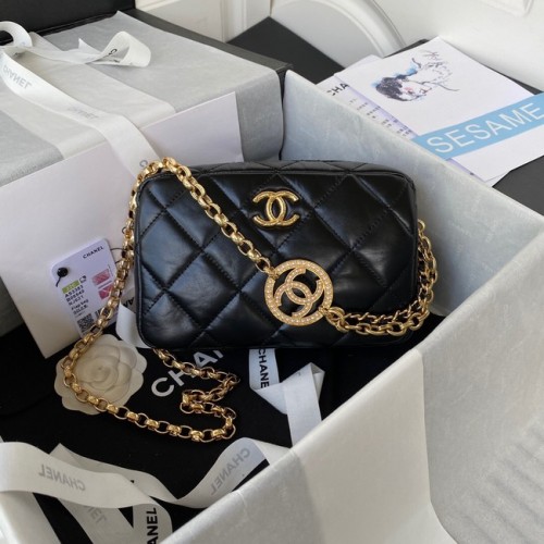 Chanel MINI CAMERAHOES AS3383 zwart