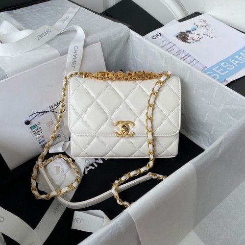 Chanel MINI FLAP TAS AS3239 wit