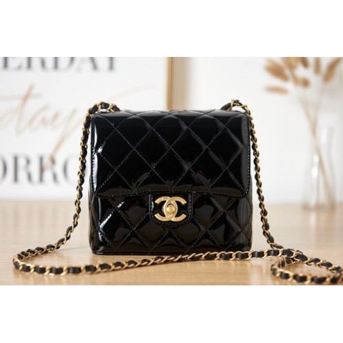 Chanel MINI FLAP TAS AS3647 zwart