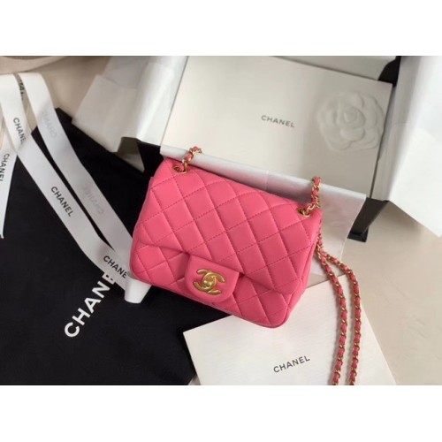 Chanel MINI Flap Bag Origineel Schapenleer AS1786 roze