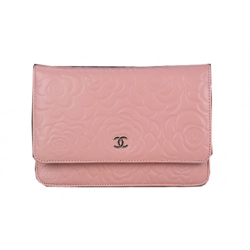Chanel Original Camellia Leather mini Flap Bag CHA33814 Roze