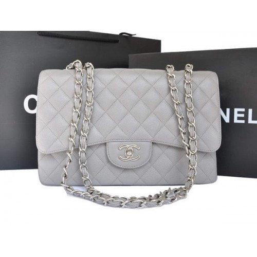 Chanel Original Caviar Leather Flap Bag A28600 Grijs