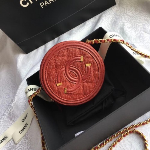 Chanel Original Clutch met Ketting A81599 rood