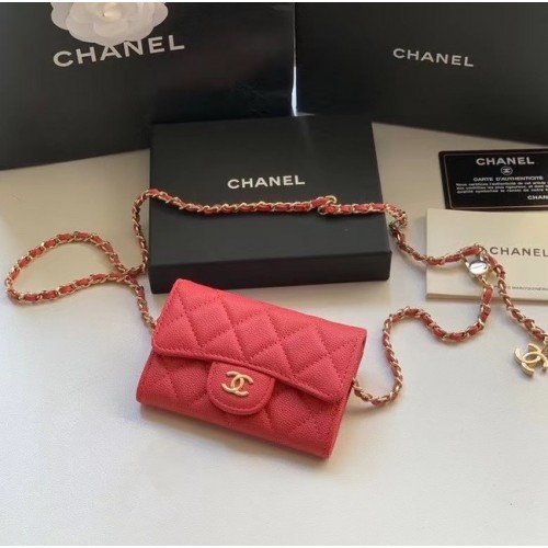 Chanel Original generfd kalfsleren zak 81081 rood