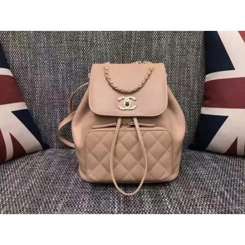 Chanel Original Leren Rugzak CHA2590 Abrikoos