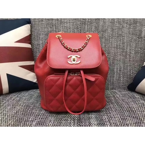 Chanel Original Leren Rugzak CHA2590 Rood