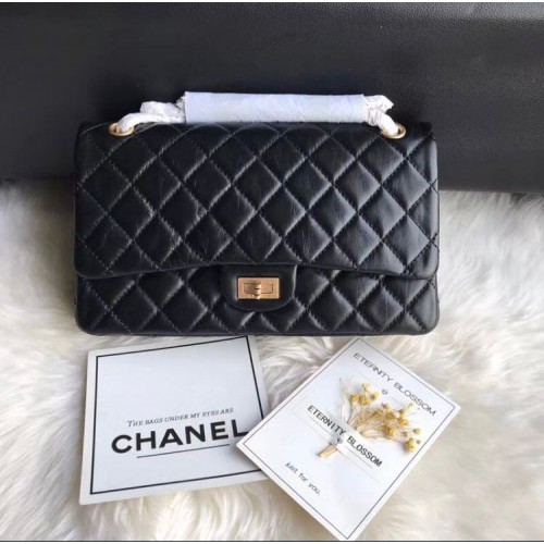 Chanel originele lederen zwarte tas CC7867 goud
